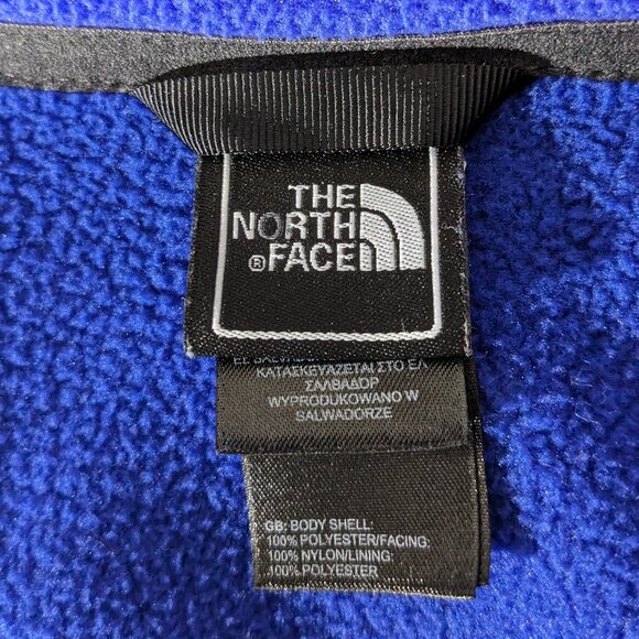 The North Face Sweatshirt Coat Fleece Full Zip Jacket Size Medium Purple/Blue - Picture 8 of 10